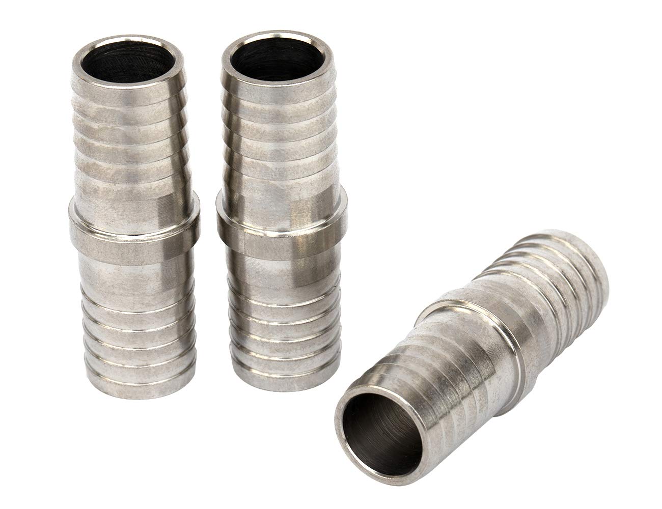 3pcs 10mm to 10mm Stainless Steel Fluted Garden Hose Pipe - Image 2