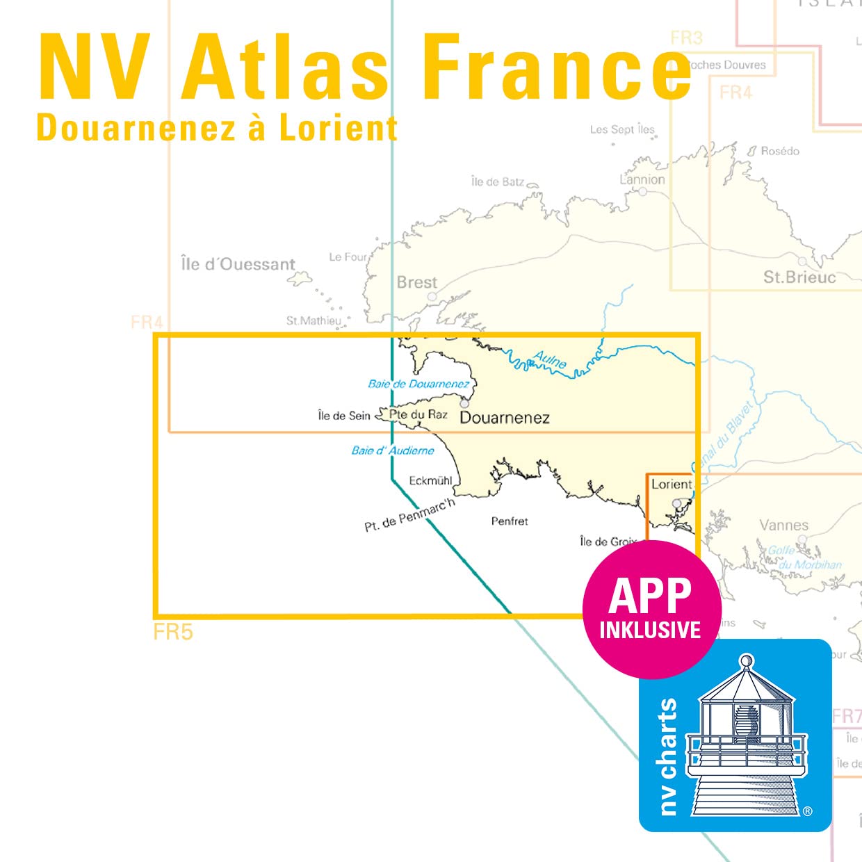 NV Charts Atlas Douarnenez à Lorient FR5