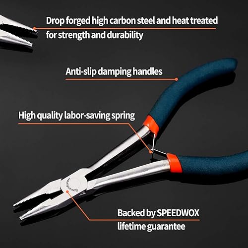 Miniatura 2 de SPEEDWOX - Alicates de punta larga para corte de alambre fino