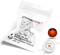 Vista 22 de CHANZON 10 piezas de chips LED de alta potencia en placa 3W azul (400mA - 500mA / DC 3V - 3.4V / 3 vatios) Diodo de emisor de luz SMD COB