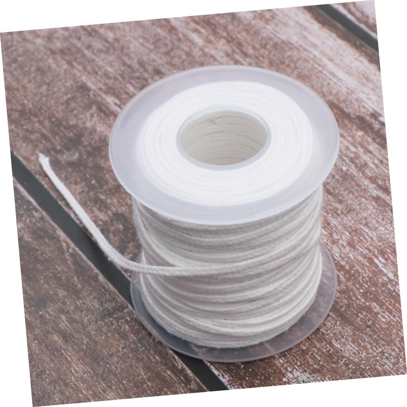 3rolls Cotton Candle Wick Spool Pre-Waxed Wicks for Candle Making and Smokeless for Pillars and Strands Easy to Use