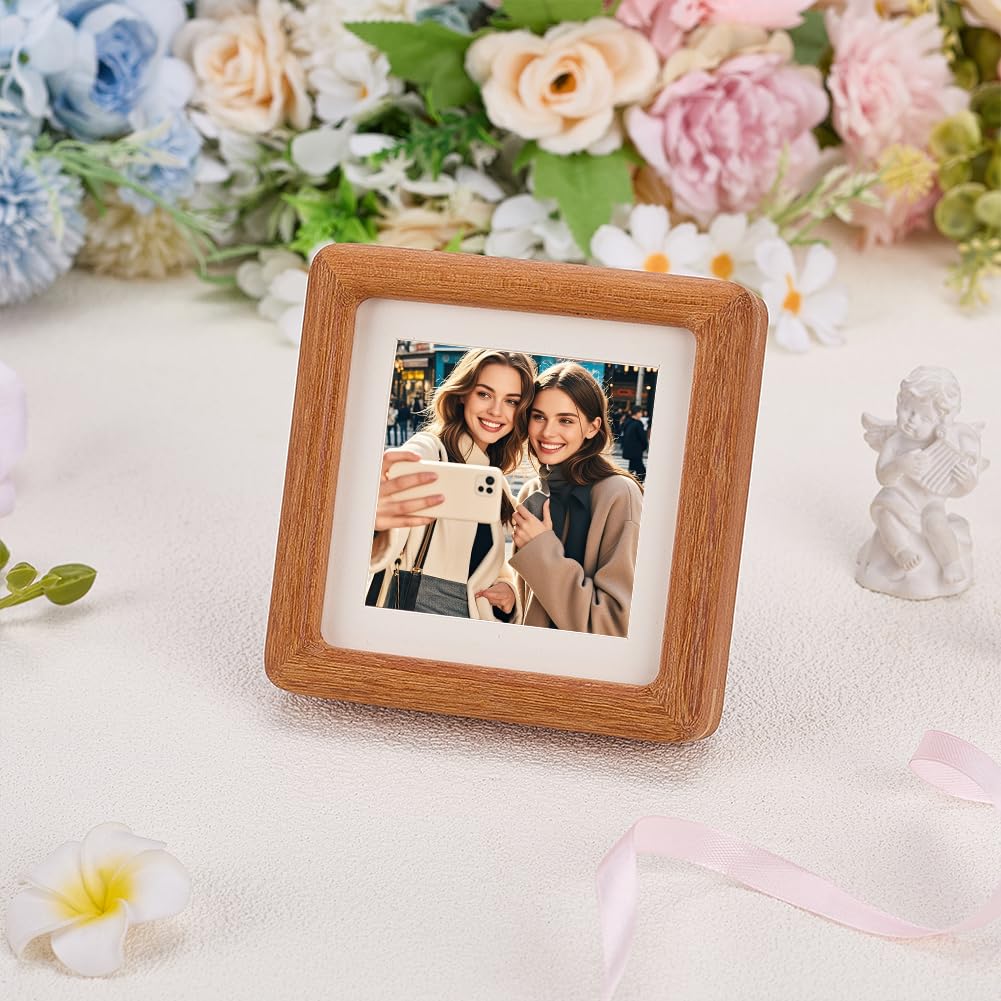 Amazon.com - FINGERINSPIRE Square Wooden Photo Frame 4x4 Inch