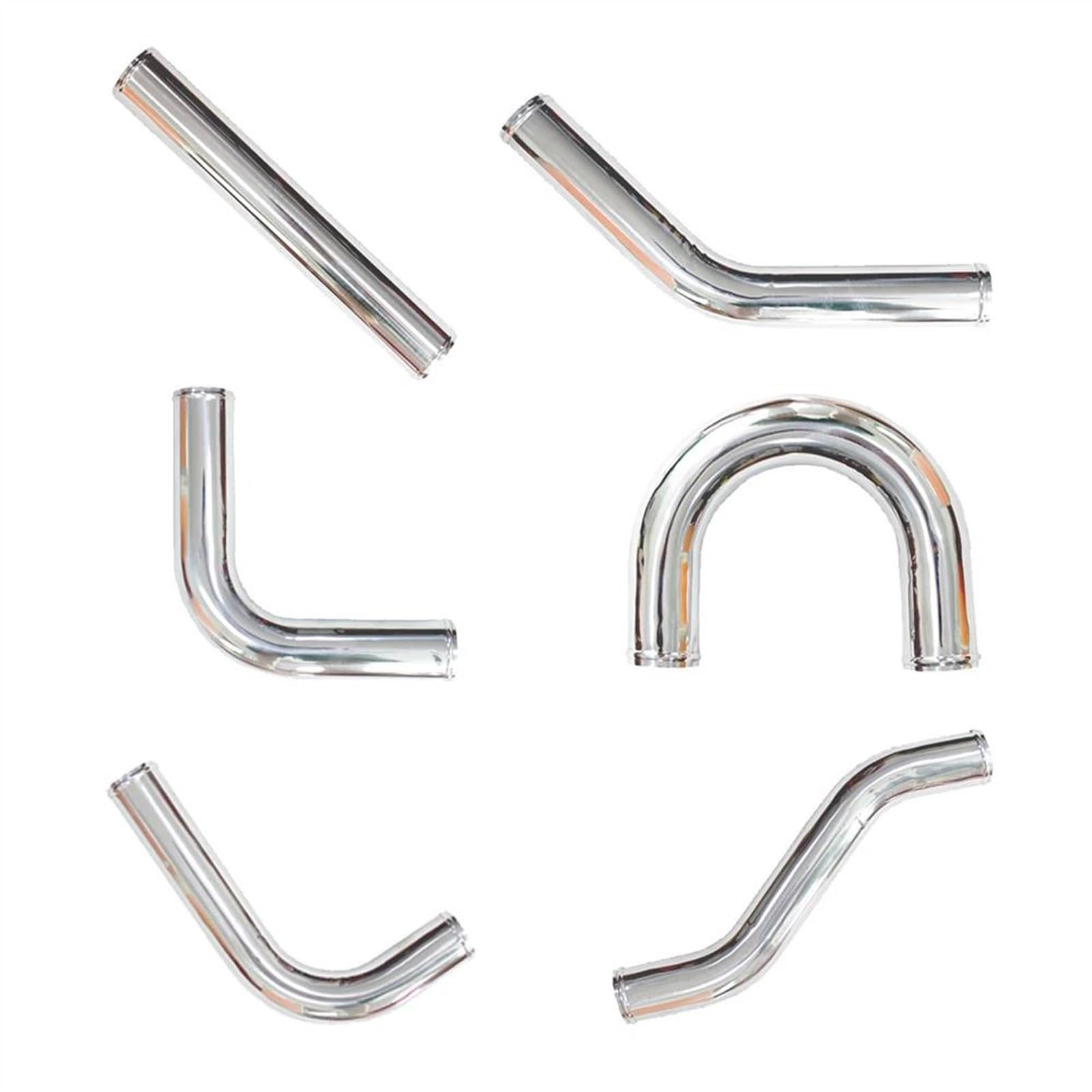 Universal Cold Air Intake Tube L/S/U Type 63mm 76mm 2.5/3inch Aluminum Pipe for Racing Car