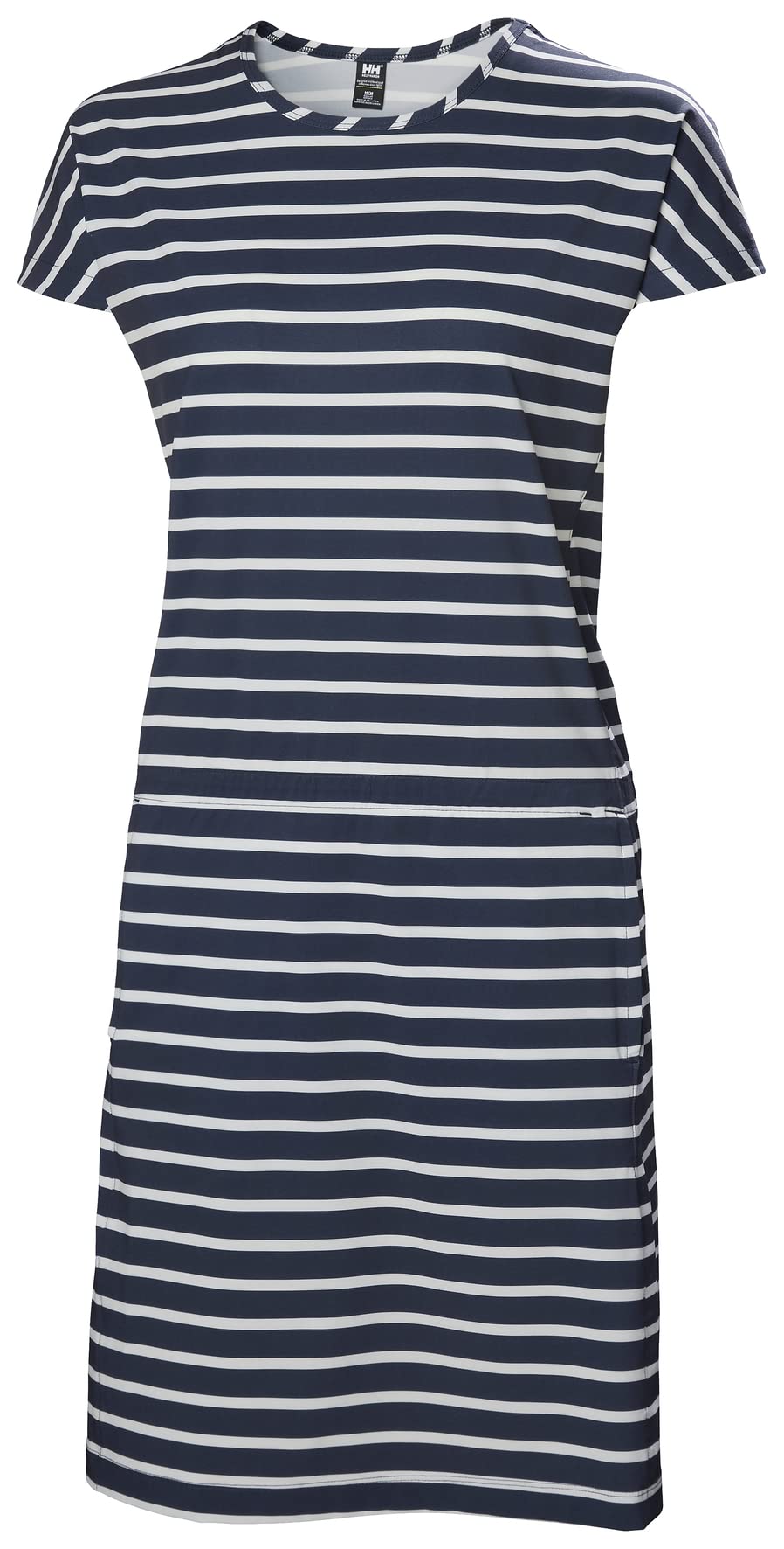 Helly Hansen Women's W Thalia Summer Dress 2.0, Navy Stripe, S