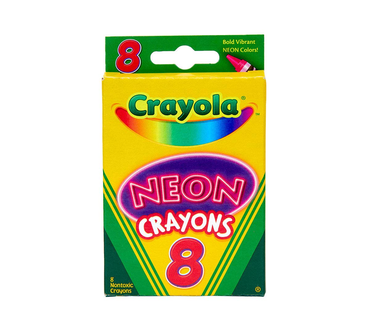 Crayola Neon Crayons, 8 Count
