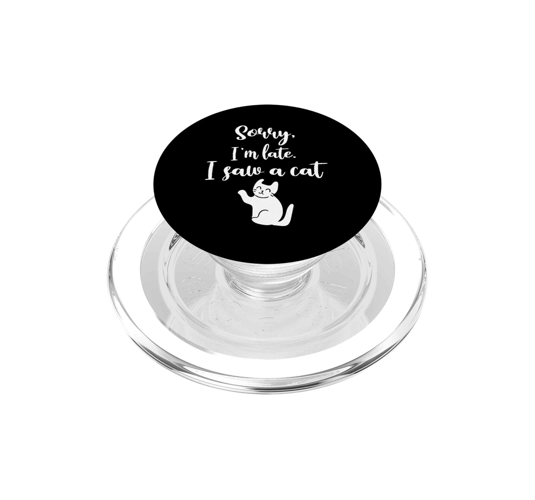 PopSockets PopGrip pour MagSafe chat funny tee support mobile