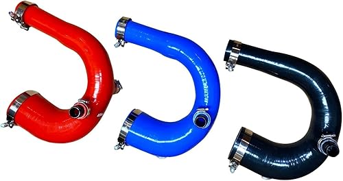 Miniatura 2 de RPM Compatible SxS - Compatible con Polaris RZR Compatible con Pro XP y Turbo R Tubo J de entrada de silicona negra 2020-2022