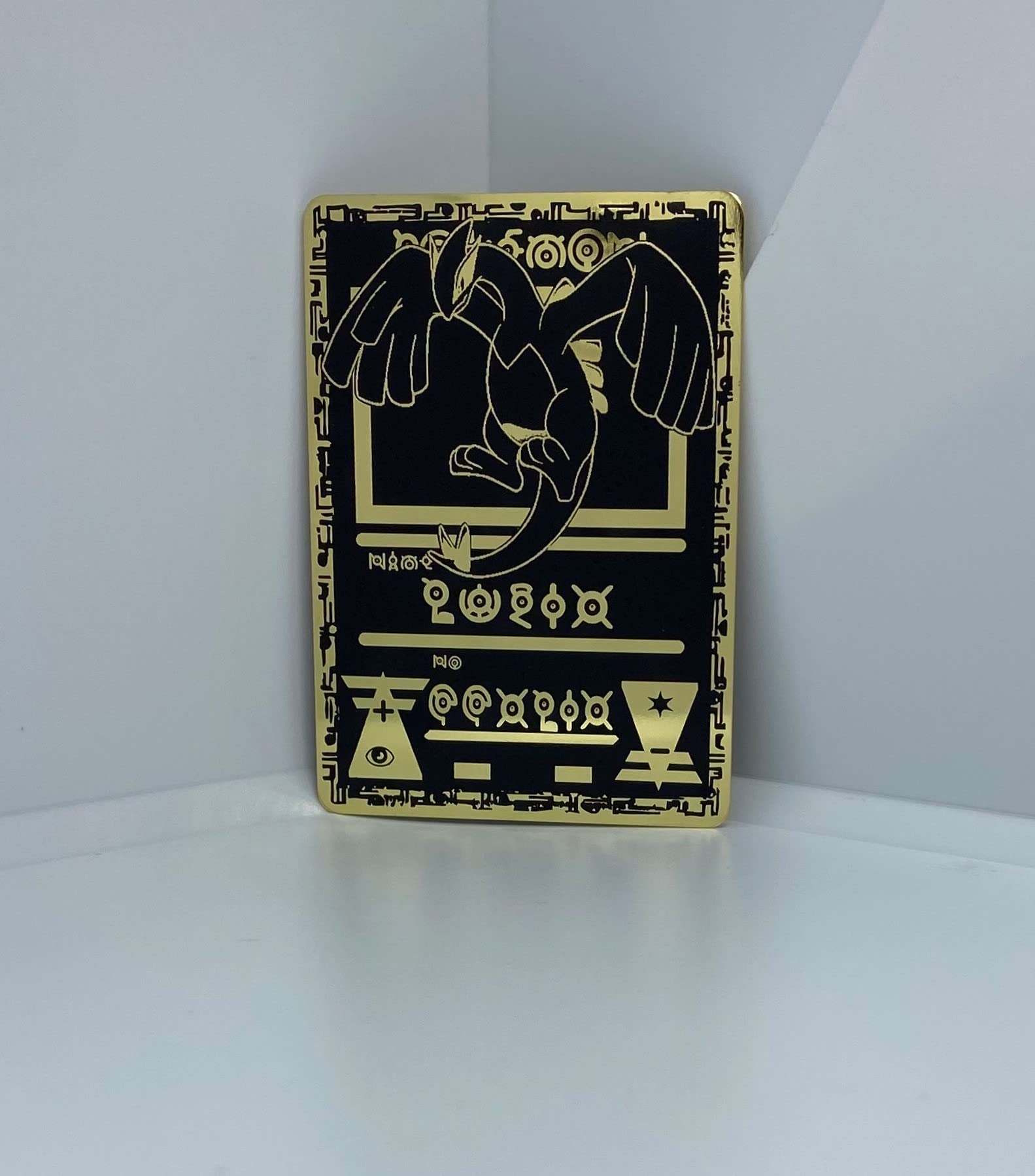 Amazon.co.jp: Ancient Lugia カード (カスタムゴールドメタルカード