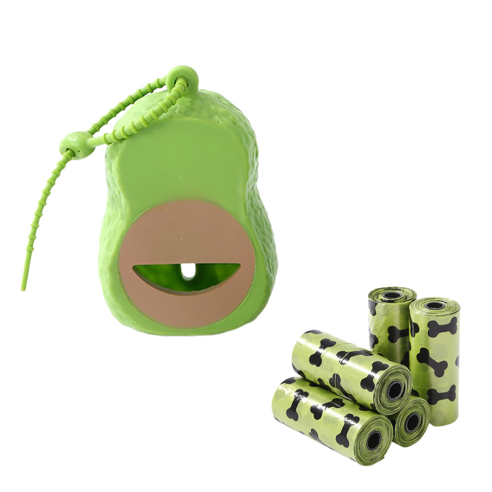 Acpetdr Dog Poop Bag Holder For Leash,Biodegradable Dog Waste Bag With Avocado Dispenser,Compostable Poop Bags 3 Rolls 45 Bags