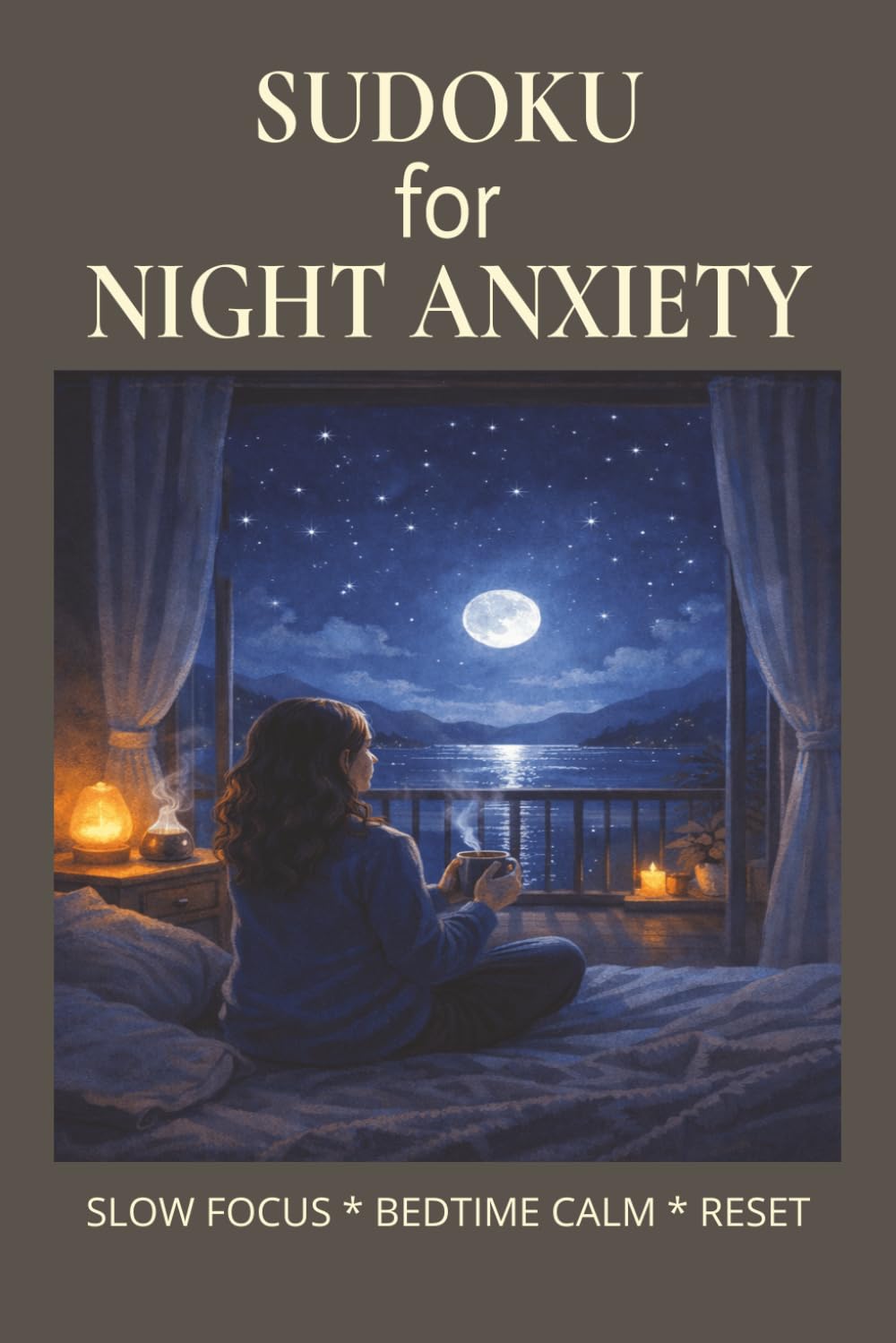 Sudoku for Night Anxiety: Sudoku for Night Anxiety | Help Calm The Mind, Relax, and Focus | 6x9 inches,110 pages | 50+ Puzzles | Solutions Included