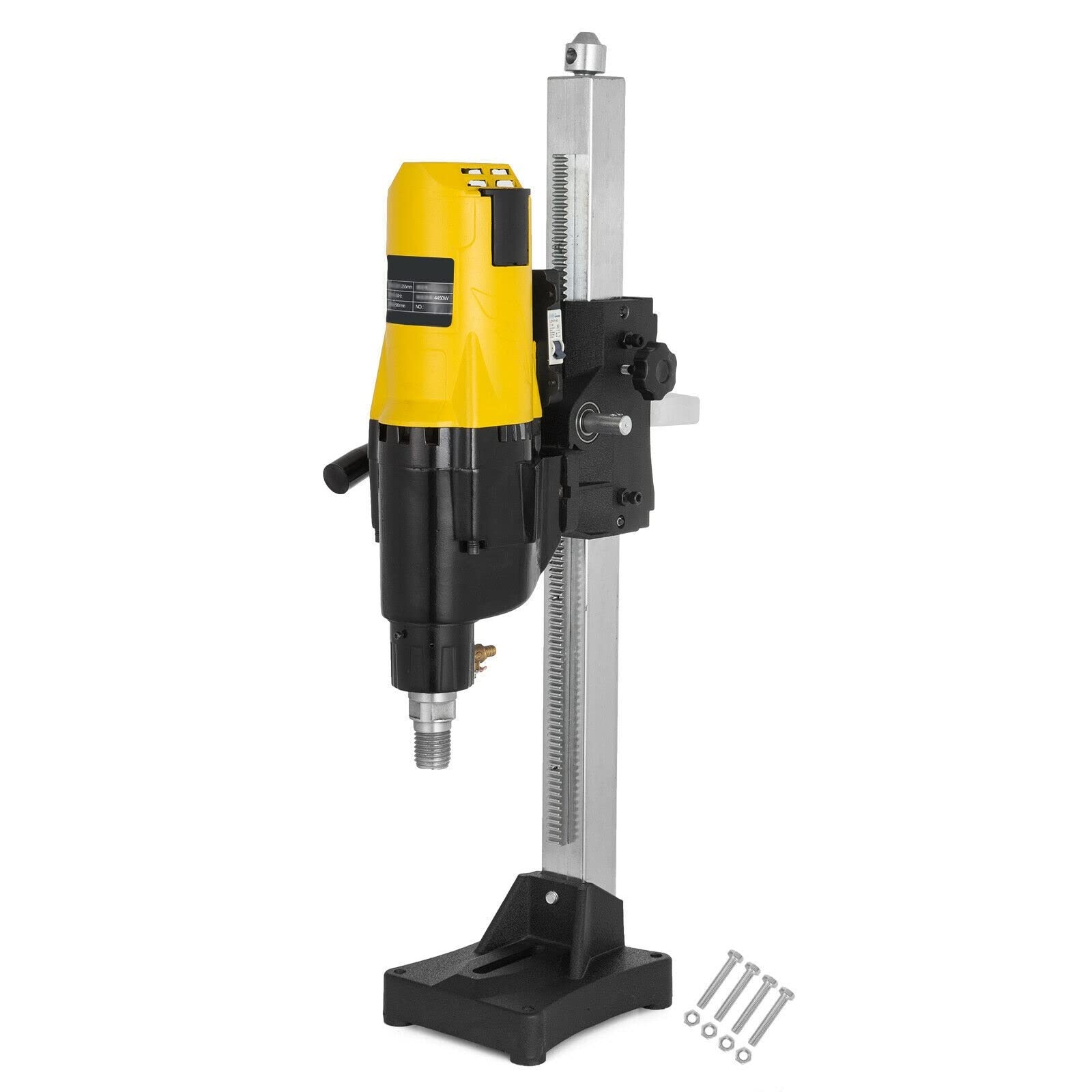 Pionowy stojak na wiertarkę diamentową 205mm 255mm Heavy Duty ławka inżynierska wiertarka do betonu na mokro/na sucho 3980W 4450W(255MM-4450W)