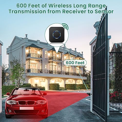 Bitiwend Driveway Alarm Wireless Outside System With 600Ft Range & 58 Melodies - Weatherproof Motion Sensor Alarm Outdoor Protect Property Office Home Security  thumb #3