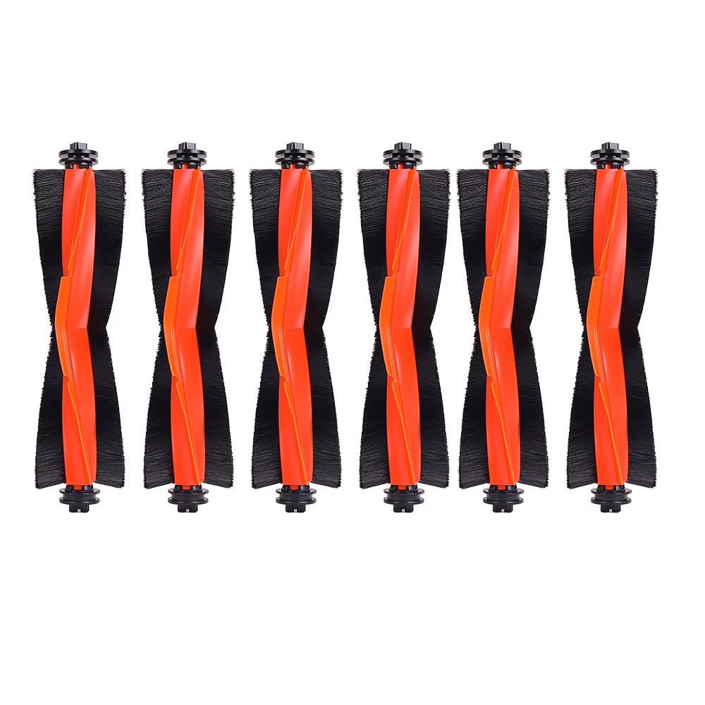 Brosse Principale, Compatible Avec Robots Xiaomi X10/X10+ /X20/X20 +/ X20 Plus / S20+ / S10 Plus / X20 Max / D109GL Les Aspirateurs.(6 pcs)