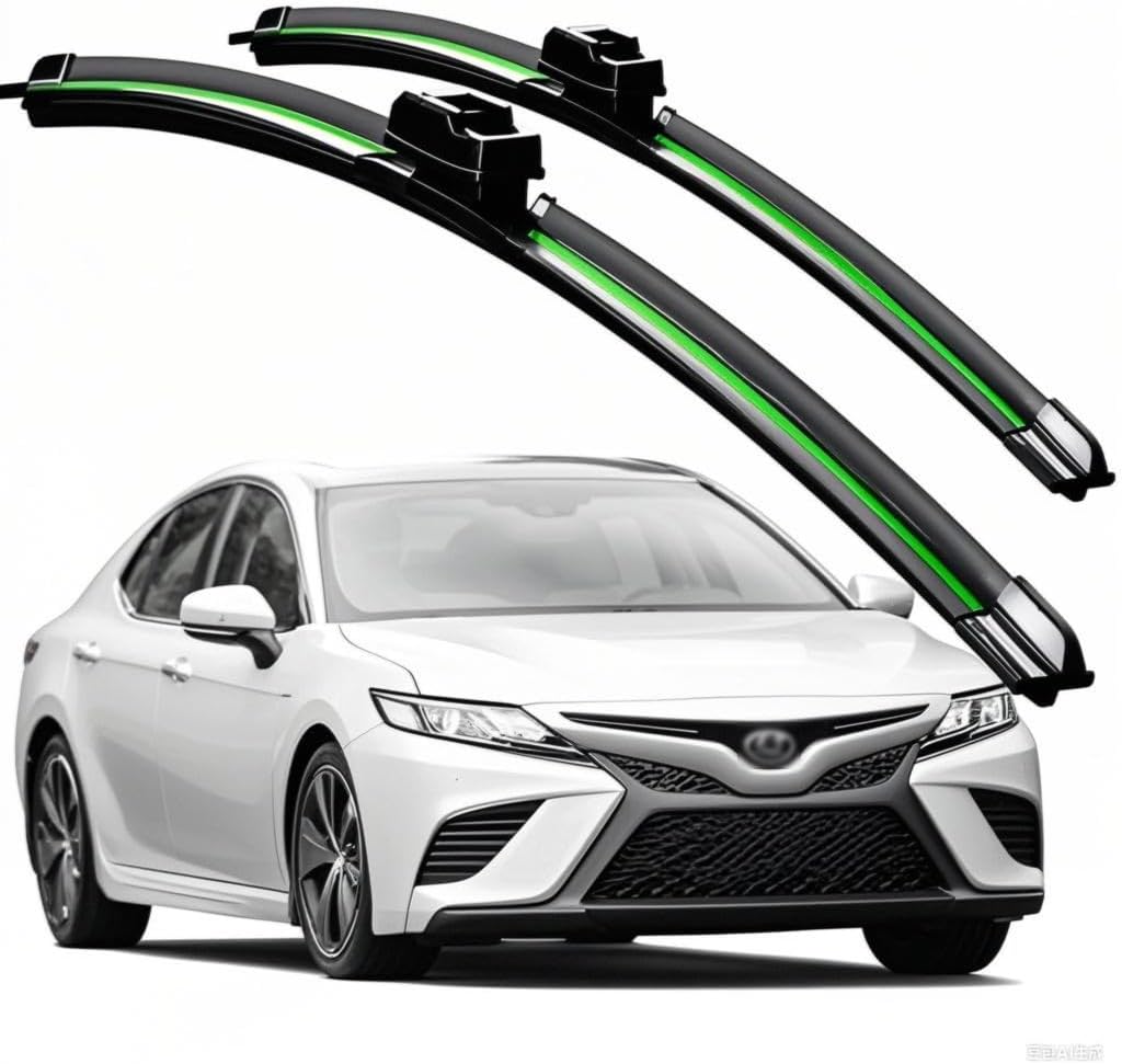 Compatible With Toyota Camry XV70 XV50 XV40 XV30 2002-2023 Wiper Blades Front Windshield Wipers Water Repellent Available in All-Seasons OEM Quality 26"+20" 2PCS