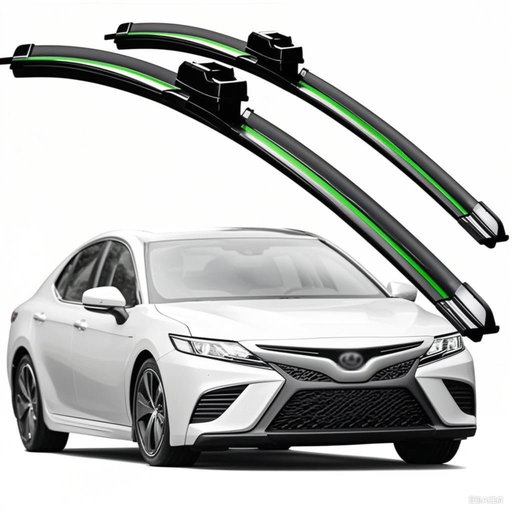 Compatible With Toyota Camry XV70 XV50 XV40 XV30 2002-2023 Wiper Blades Front Windshield Wipers Water Repellent Available in All-Seasons OEM Quality