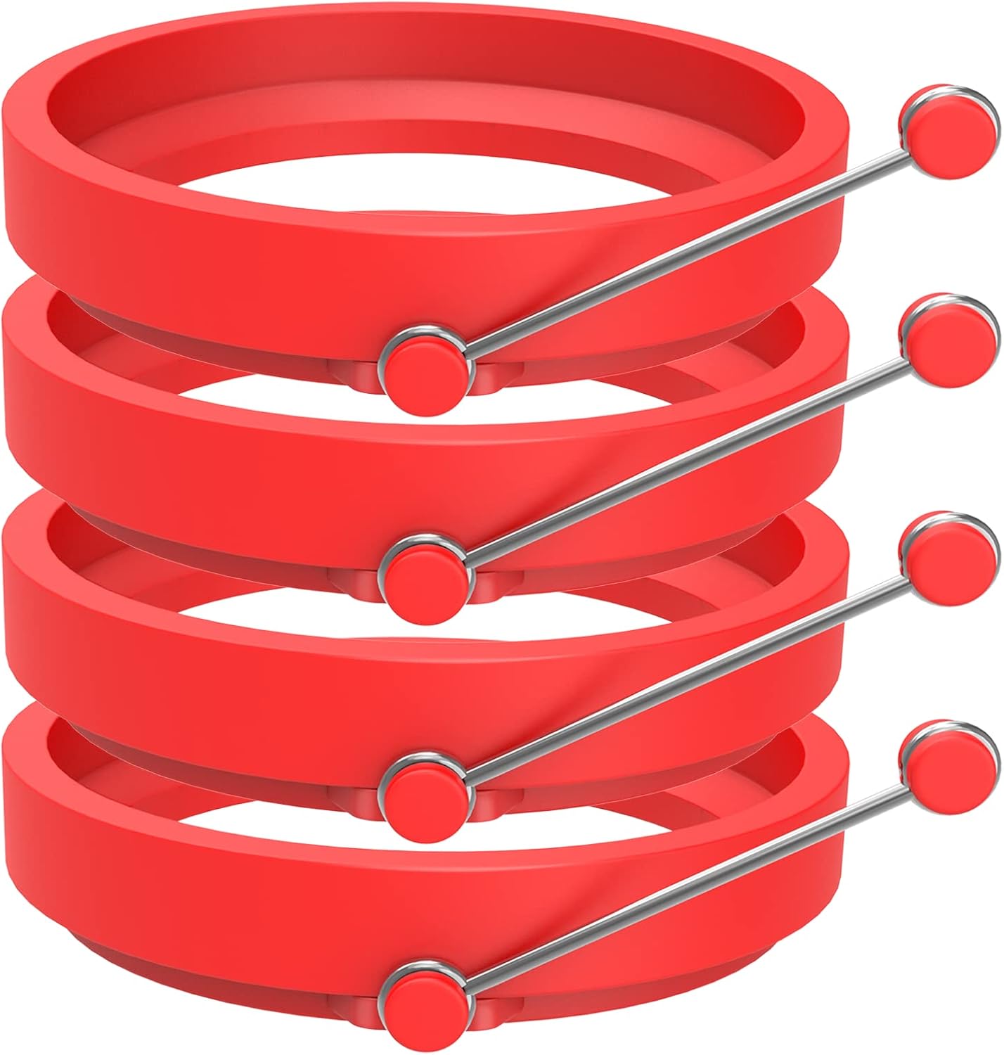Newthinking Premium Silicone Egg Ring/Pancake Mold. Non Stick Frying ...