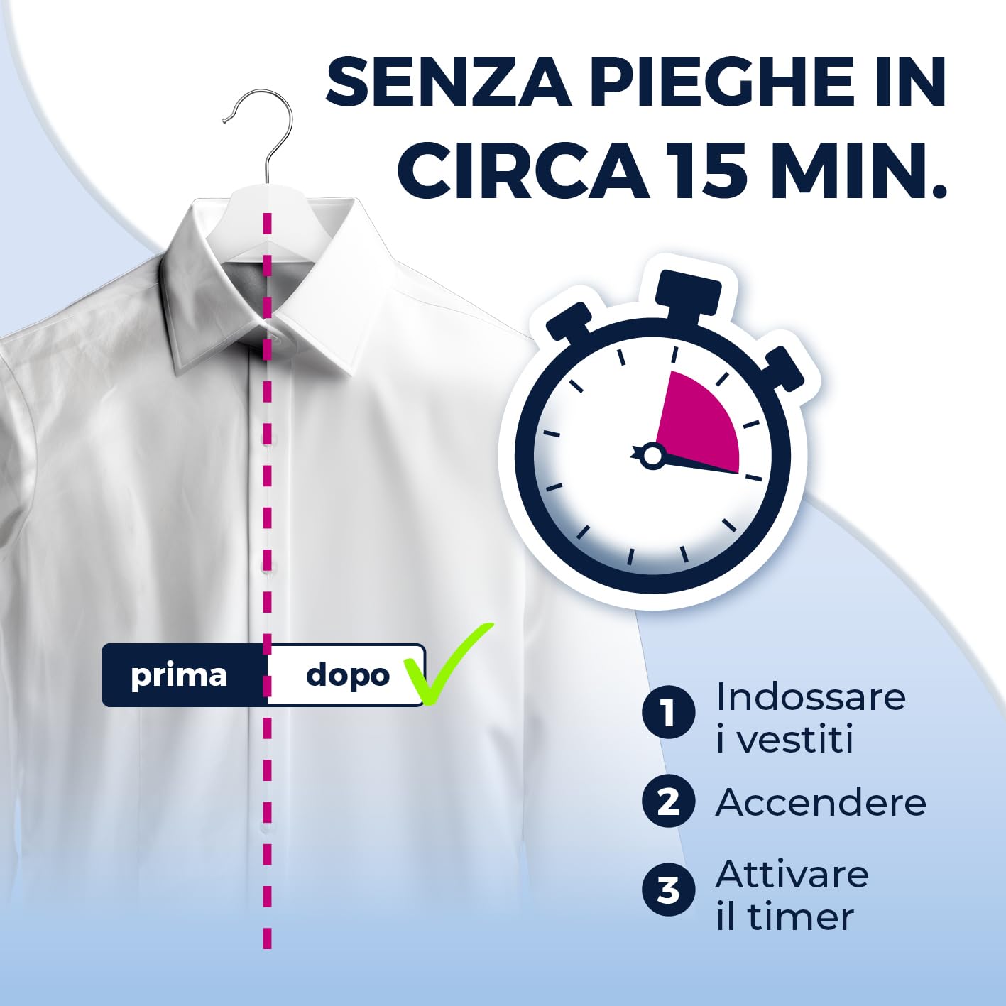 CLEANmaxx Stiratura automatica delle camicie PRO | Sostituisce il ferro da stiro, l'asse da stiro e la vaporiera | Dispositivo di stiratura per camicie, camicette e T-shirt | Innovativo ed efficiente