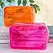 Neon Hot Pink Pouch Small Makeup Bag, 7