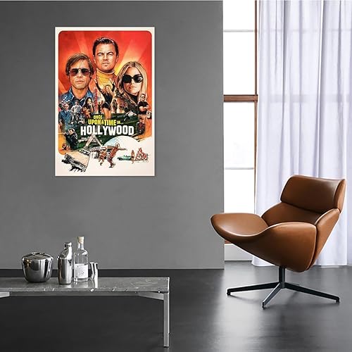 Miniatura 4 de Póster de Once Upon a Time in Hollywood, pósteres clásicos de película retro, lienzo, arte de pared, pintura, estética, para el hogar, oficina,