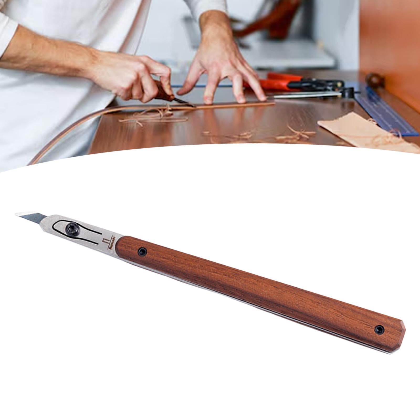 Generic Cuchillo de Precisión Herramienta de Corte Manual para Tallado Cuchillo de Modelado con Mango Ergonómico de Madera Acabado Elegante Adecuado