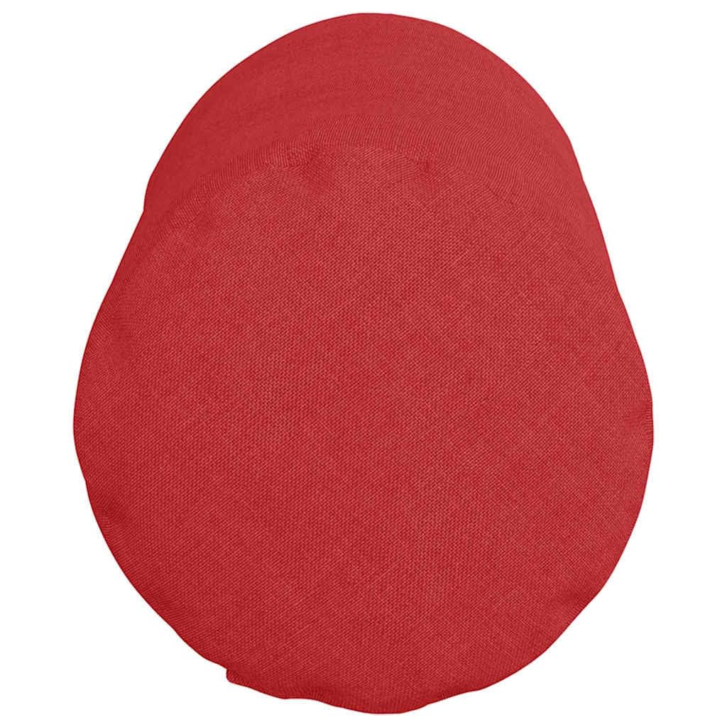 2 cojines color rojo, 15 x 40 cm de diámetro, tejido con funda extraíble, ergonómico para silla, oficina, comedor, cojín de asiento, cojín acolchado, lavable y antideslizante