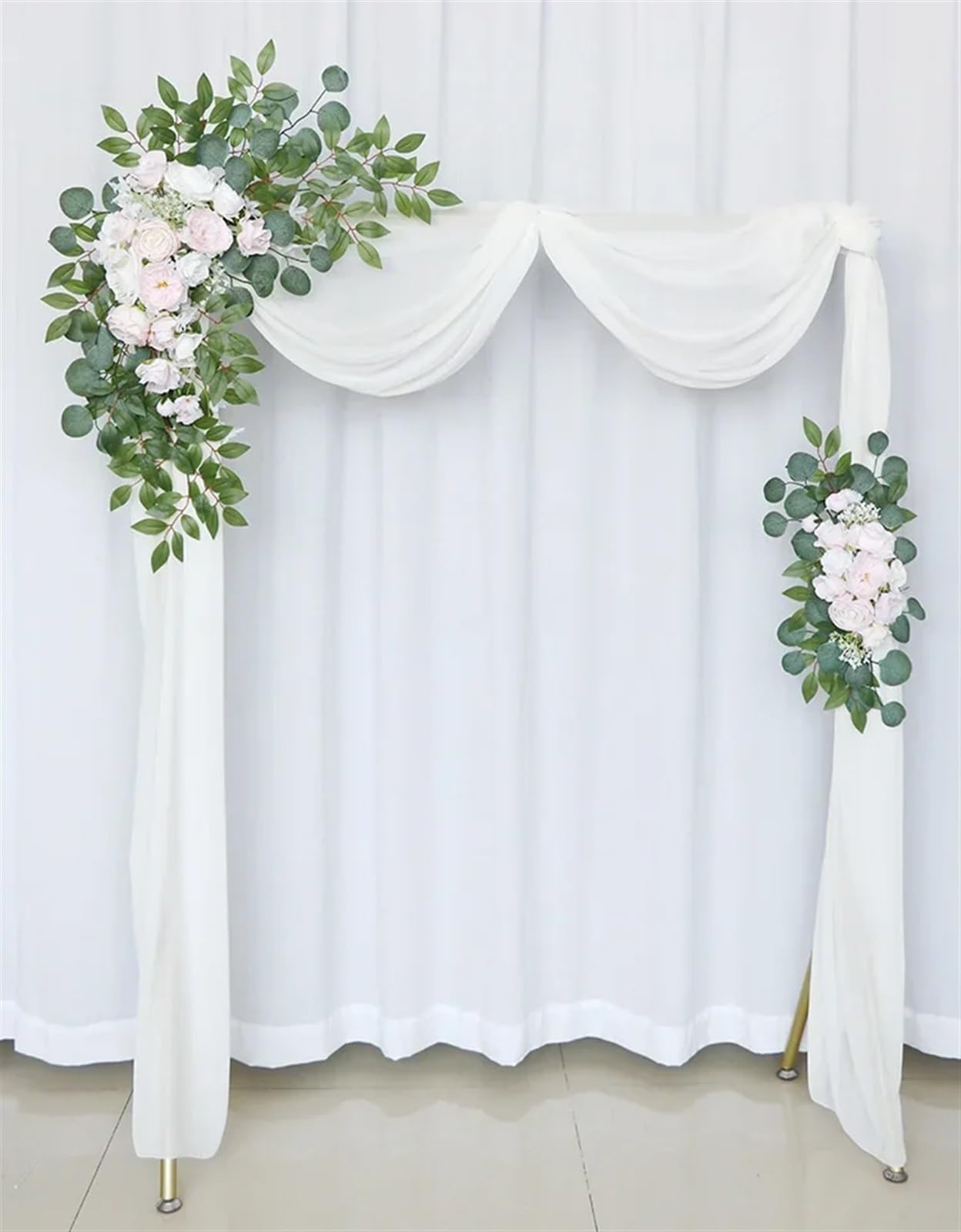 Kit Fiori Artificiali Per Arco Matrimonio 2 pezzi di fiori artificiali for arco nuziale, rose, ghirlanda, cerimonia, fiore, decorazione, sfondo, finto(018)