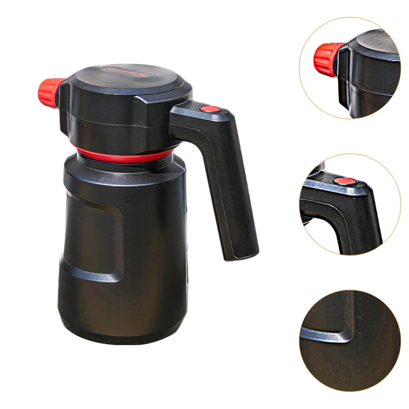 MYCENSE Electric Car Foam Sprayer Electric Spray Bottle 2000 ml Automatic Water Sprayer Handheld Foamer for Garden, Home, Car Washing, Red
