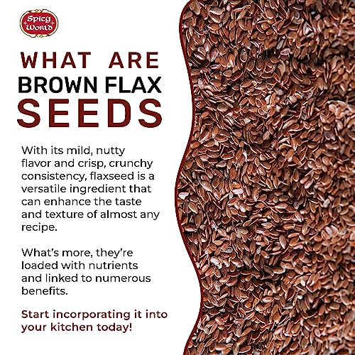 Spicy World Brown Flaxseed, 10 Pound Box