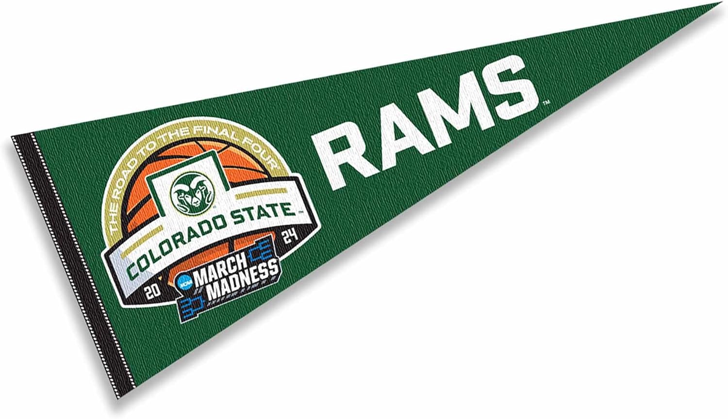 Colorado State University 2024 March Basketball Madness Pennant Banner Flag