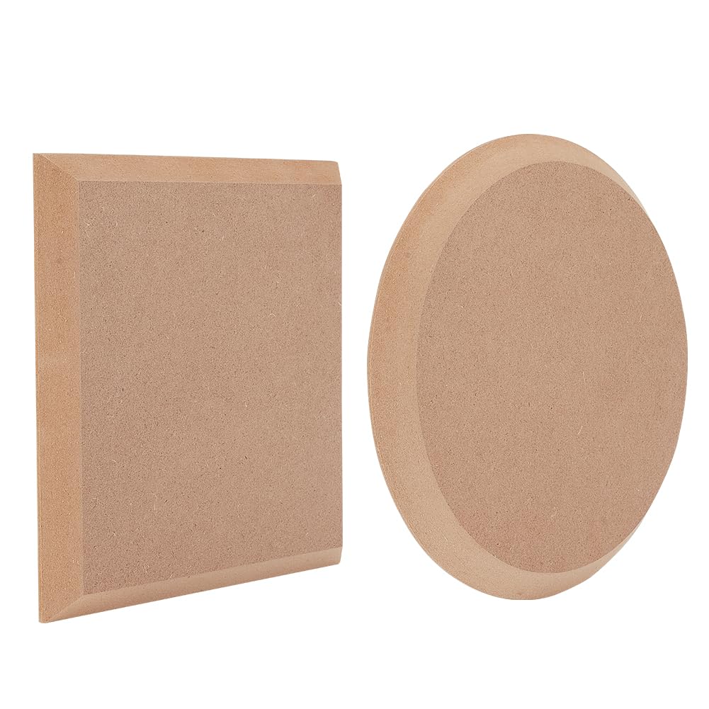 3 Stampo Per Piatti In Ceramica In Legno – 13.5/20/30 Cm, Bordo Smussato 45°, Per Fai-da-Te E Decorazioni In Argilla