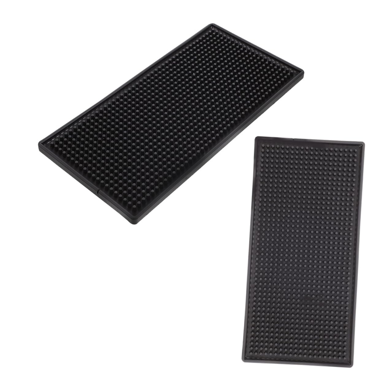 2 Tappetino Nero Pezzi in Antiscivolo per Pvc Bicchieri Bar