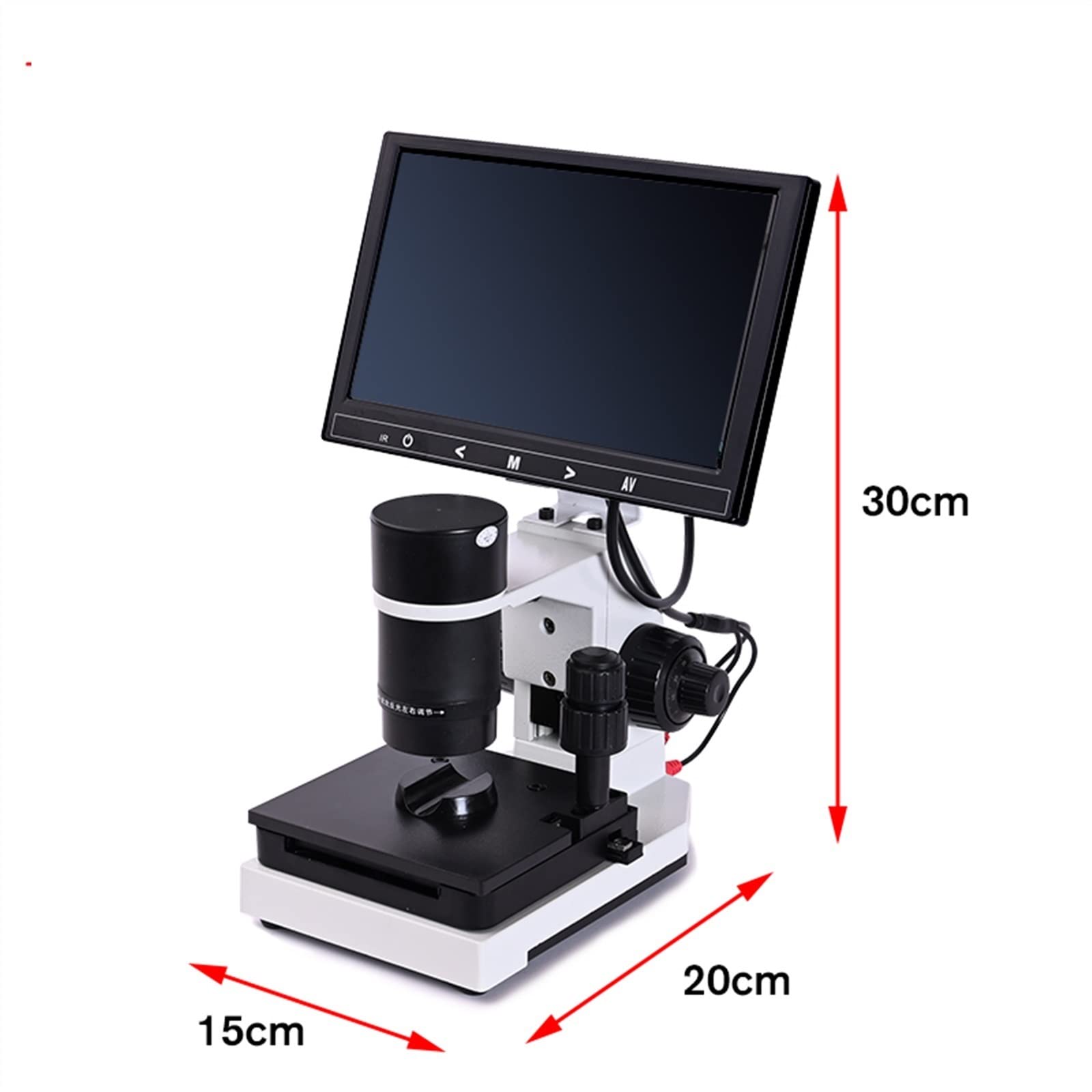 Microscopio, Profesional Nailfold Microcirculación capilar USB HD Microscopio Digital Sangre + Pantalla LCD a Color de 7 "o 9"(7inch LCD Screen)