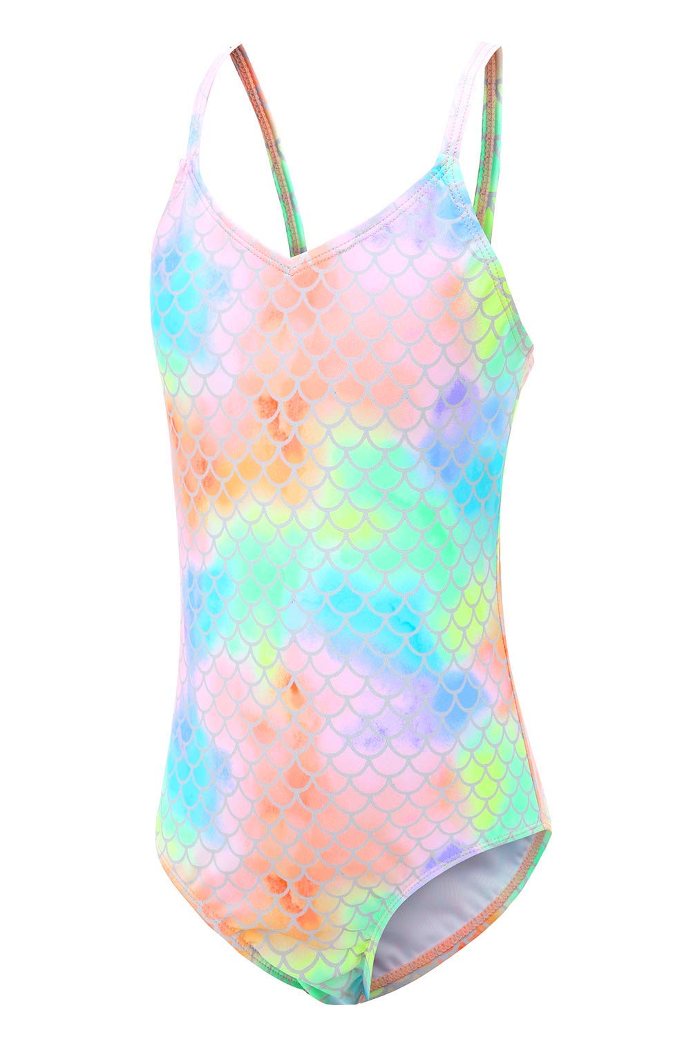 Girls One Piece Swimsuits Mermaid Bathing Suits Summer Swimsuit 2-14 Years