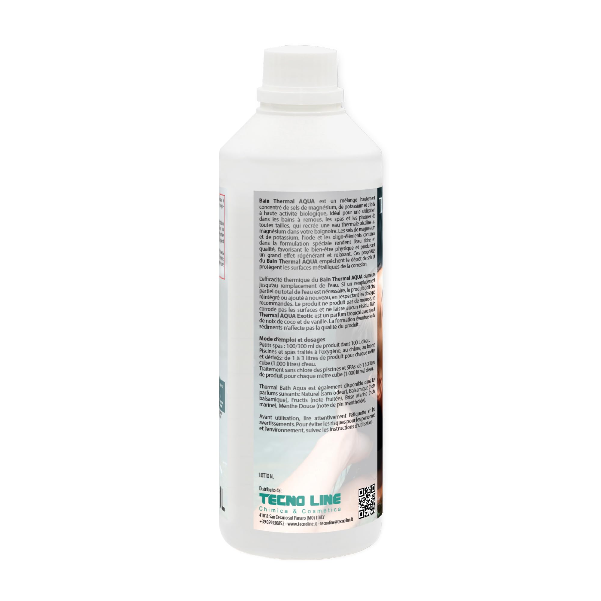 Thermal Bath SET Ossigeno Attivo past 20gr 1,2 Kg + 2pz Aqua Exotic da 1 Lt | Ossigeno Attivo Pastiglie da 20gr e Acqua Termale con Sali Minerali al Profumo Tropicale, Ideale per Piscina e Idromassaggio