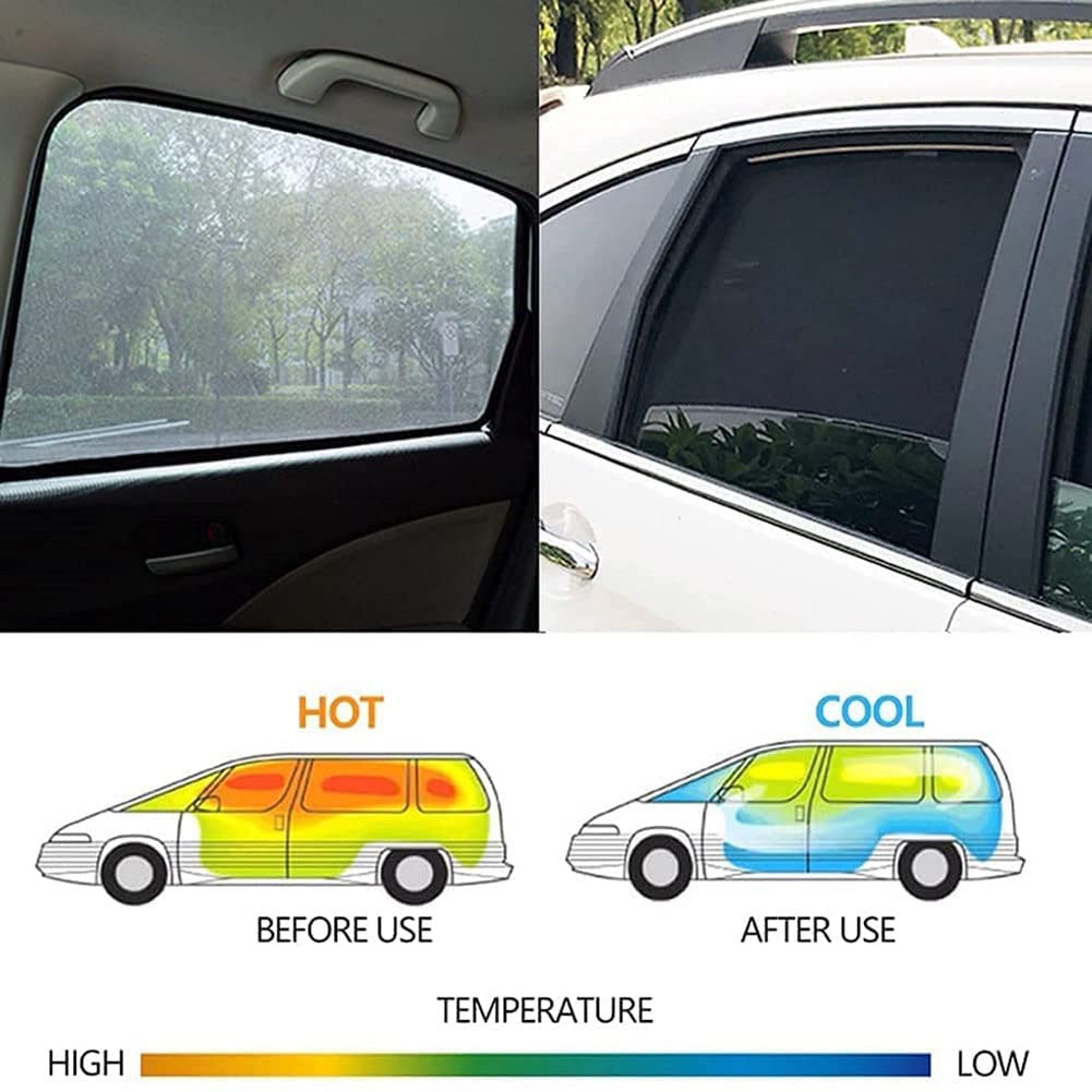 Parasol de Coche para Mazda 2 ventana trasera 2007-2013, A medida Malla Ventana Lateral Cortina Bloquea Rayos UV Mosquitera Parasoles Proteger Del Sol Accesorios