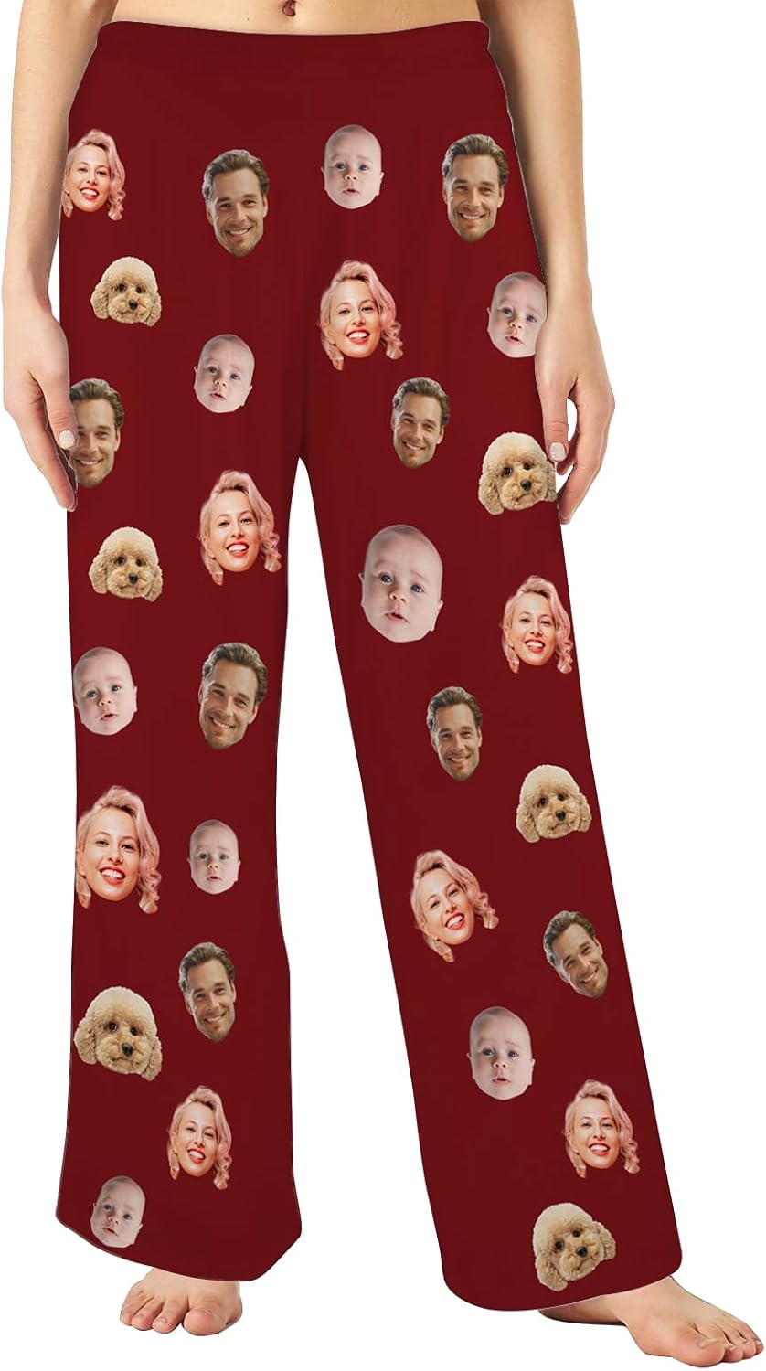 Personalized Pajamas, Custom Pajama Pants for Women, Customize Pajamas for Men