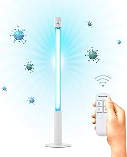 360° 25 ECO UV-C Desinfektionsgerät: Ozonfrei mit RC-TIMER & 360-Grad-Schutz gegen Viren & Bakterien (Weiß)