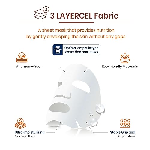 Miniatura 5 de Vaseline Hoja de mascarilla facial nutritiva  Esencia para el cuidado de la piel, retención de hidratación, refuerzo de la barrera cutánea fabricado