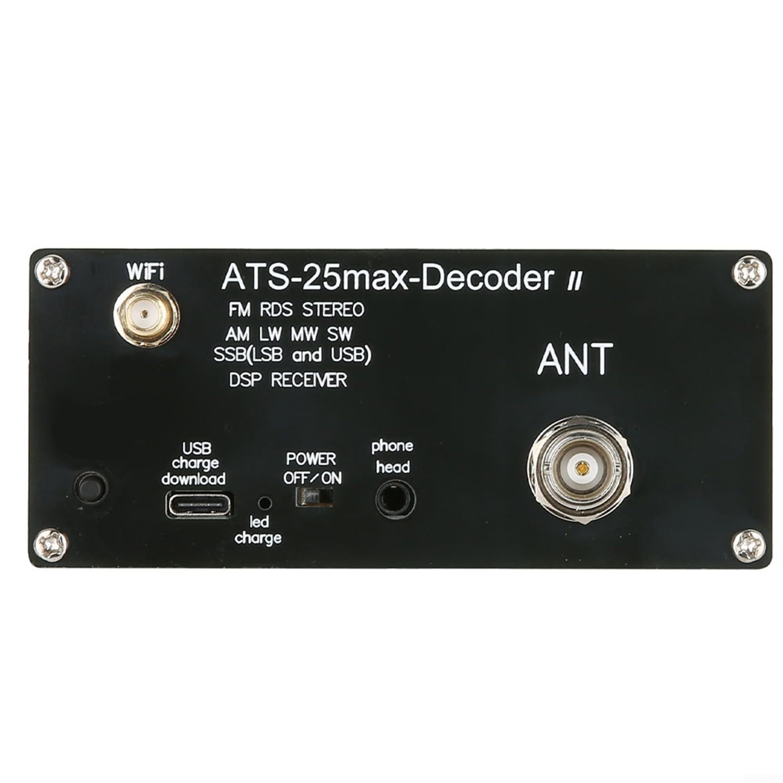 Récepteur radio pleine bande, radios à ondes courtes, écran tactile de 2,4", ATS25 Max Decoder II Radio pour LSB, AM, USB, CW, DIGI, ATS25 Max Decoder II
