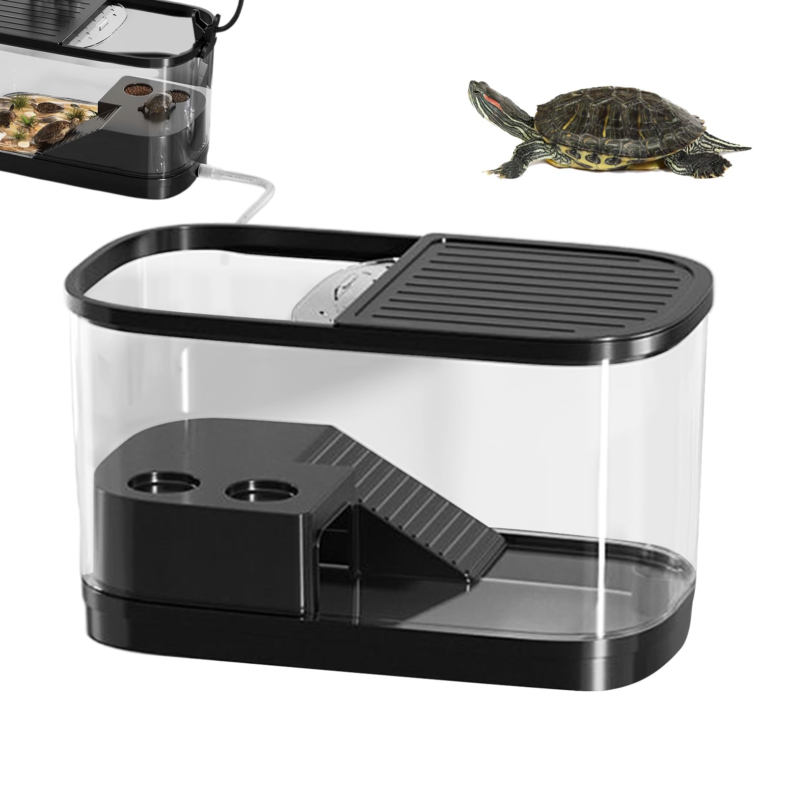 Zbiorniki dla żółwi Terrarium Obudowa Środowisko Ucieczce Rozmnażanie | Klatka gadów łatwa w czyszczeniu Dla hodowli: gekonów, węży, jaszczurek, żab,