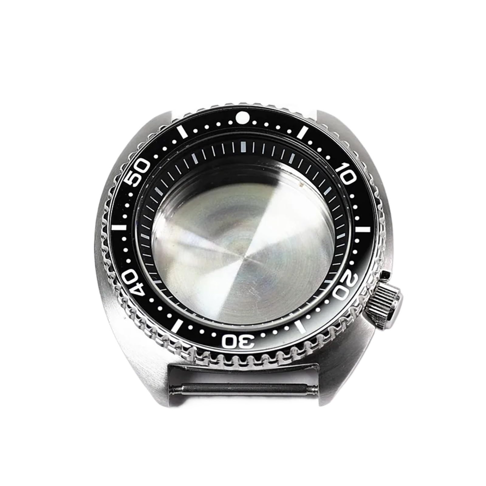 Uhrengehäuse, 45 mm, Keramikeinsatz, Stahl, 28,5 mm Zifferblatt, Schildkröte, Saphirglas, wasserdicht, kompatibel mit Nh35 Nh36 Uhrwerk