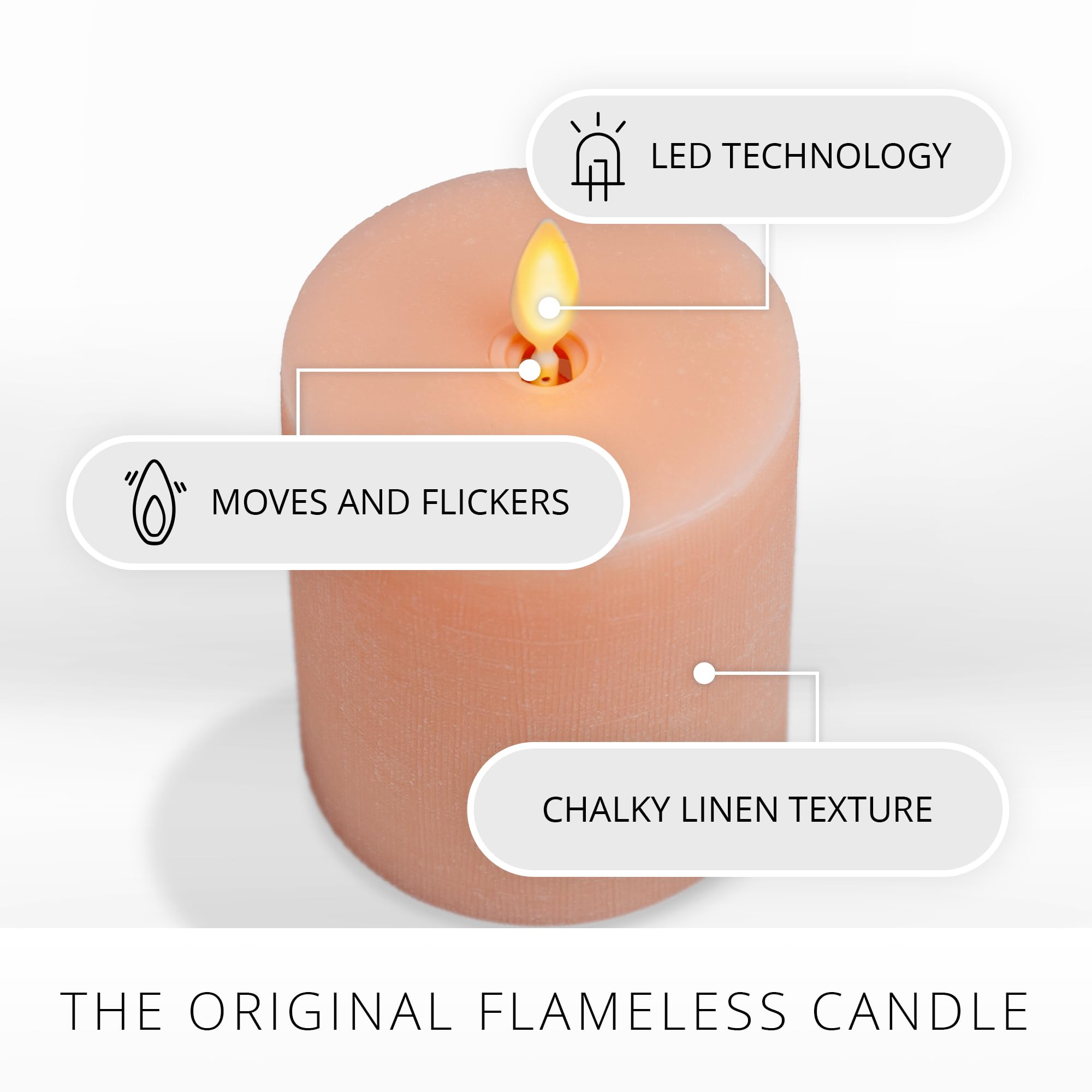 Snapklik.com : Luminara Flameless LED Battery Operated Flickering ...
