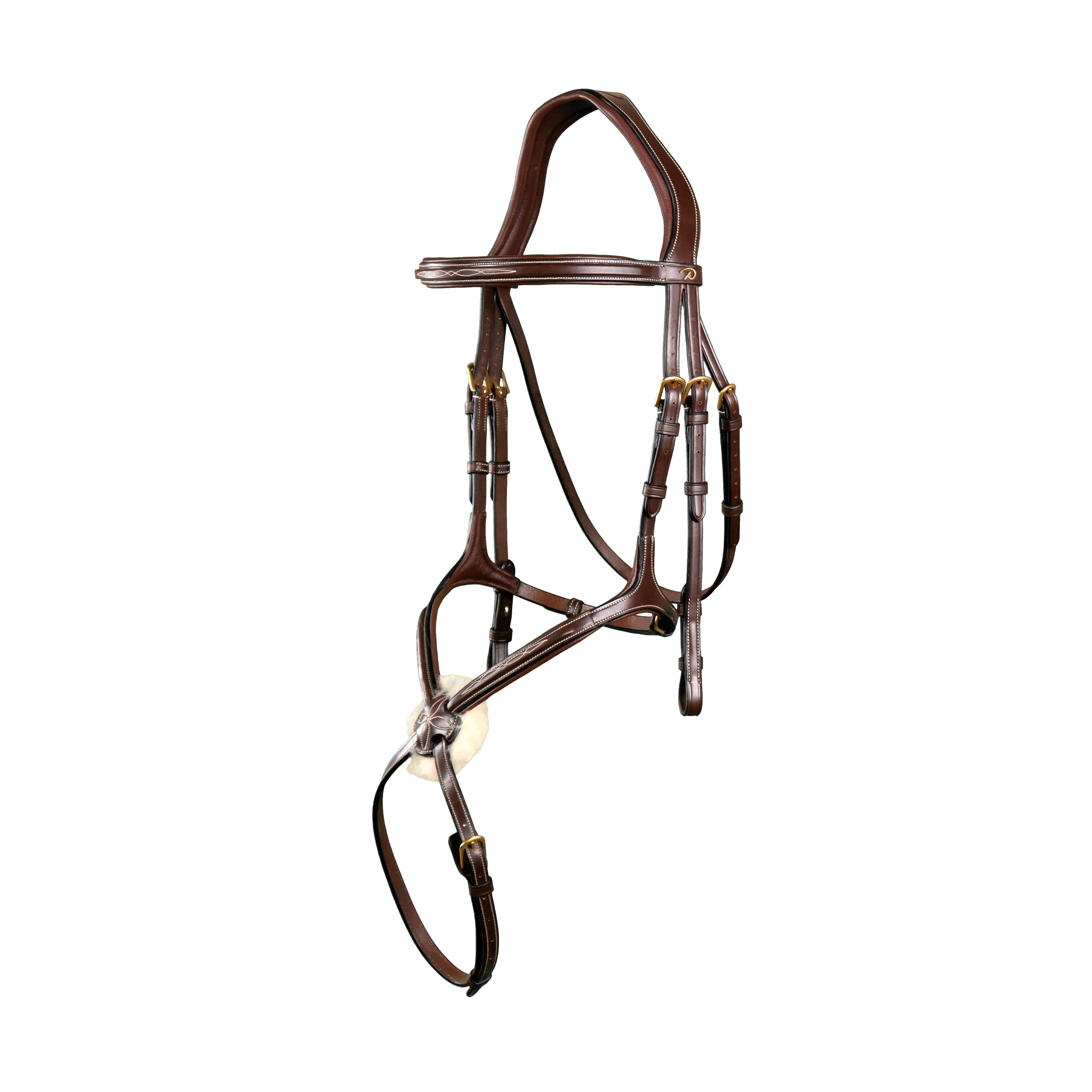 Dy'on Fig 8 Noseband Bridle - Marron - Taille Full