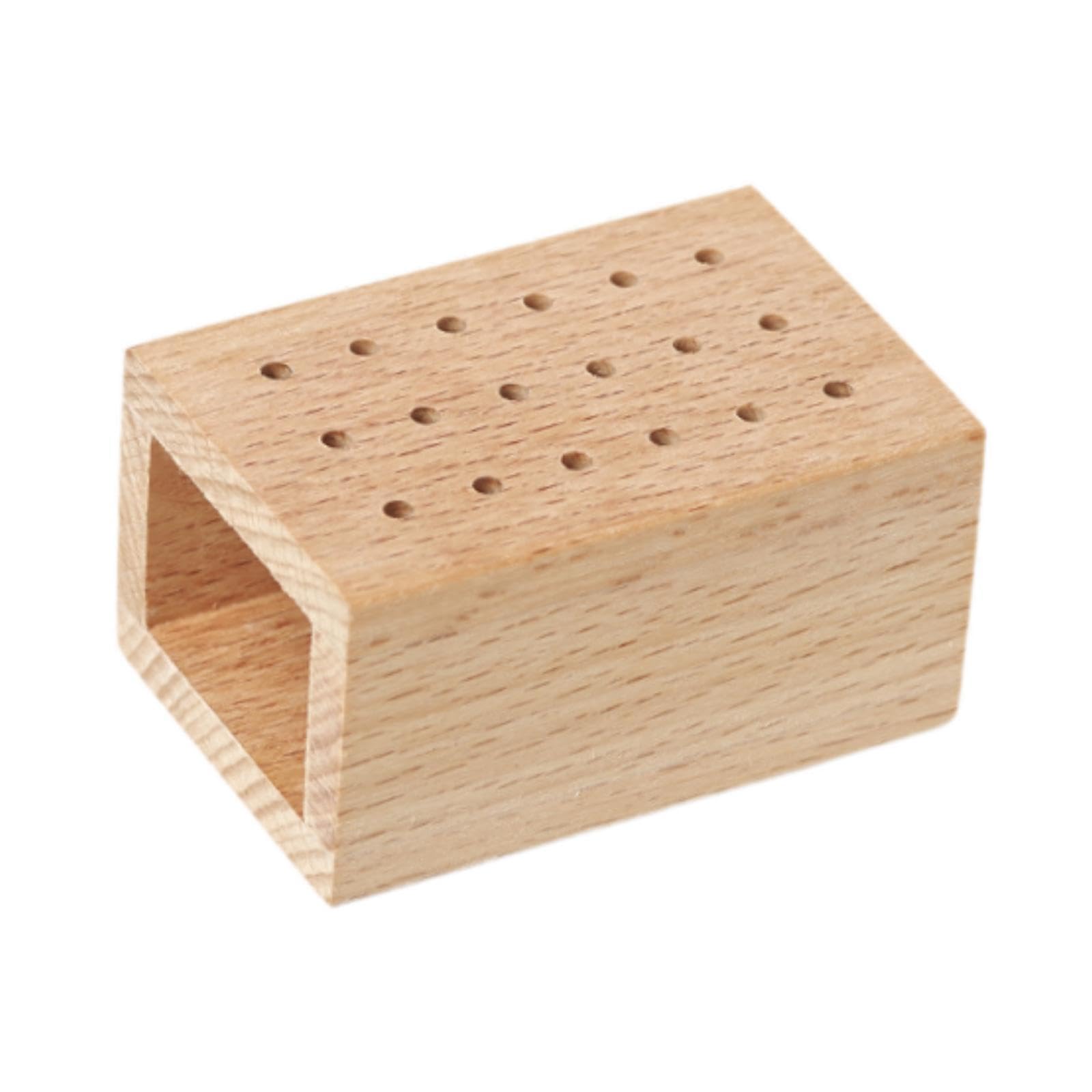 Organisateur D'embouts à Ongles En Bois, Porte-outils pour Manucure, Boîte de Rangement pour Outils de Manucure, Support de Rangement pour Têtes D