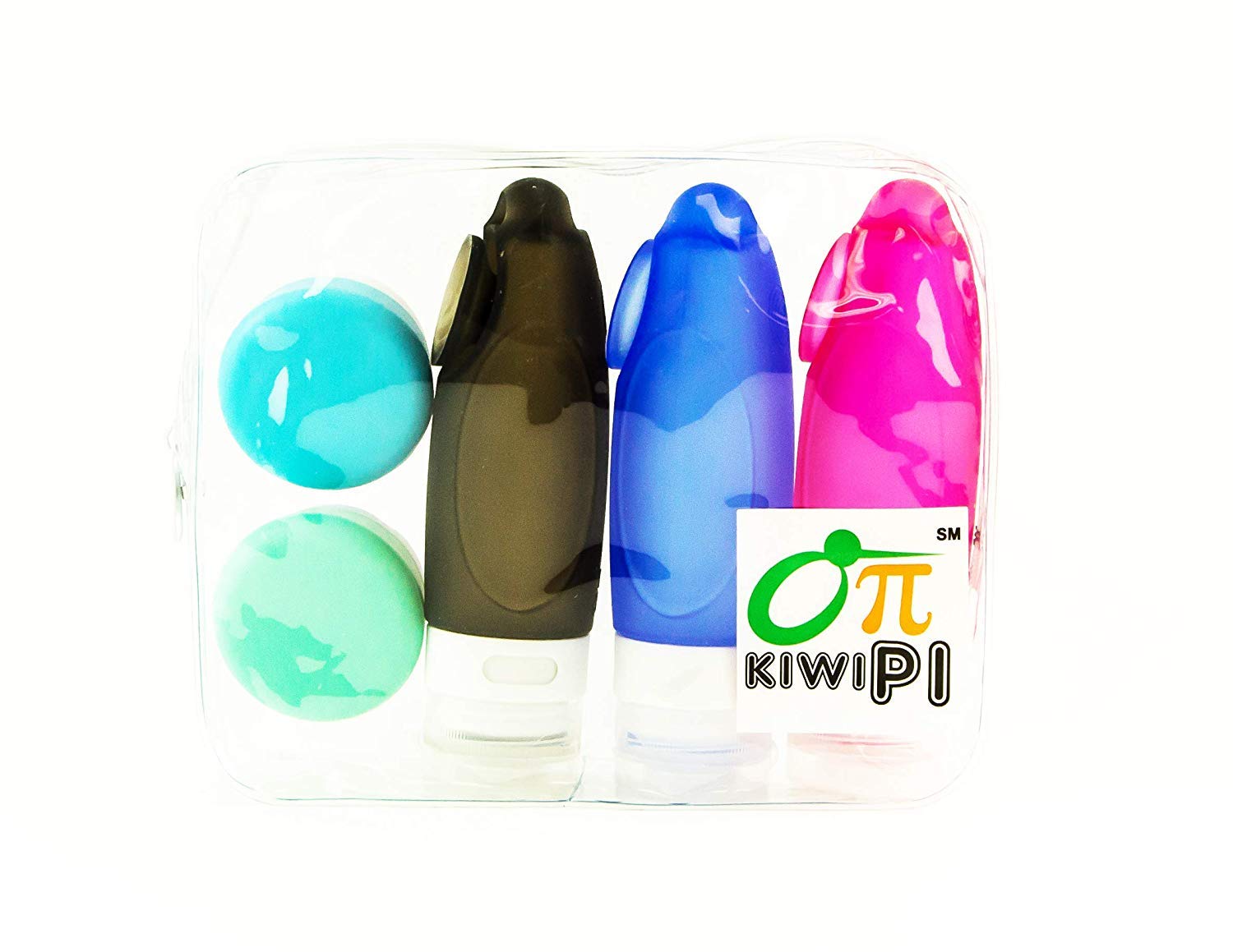 Bottiglie da viaggio TSA approvate, contenitori da viaggio riutilizzabili in silicone a tenuta stagna