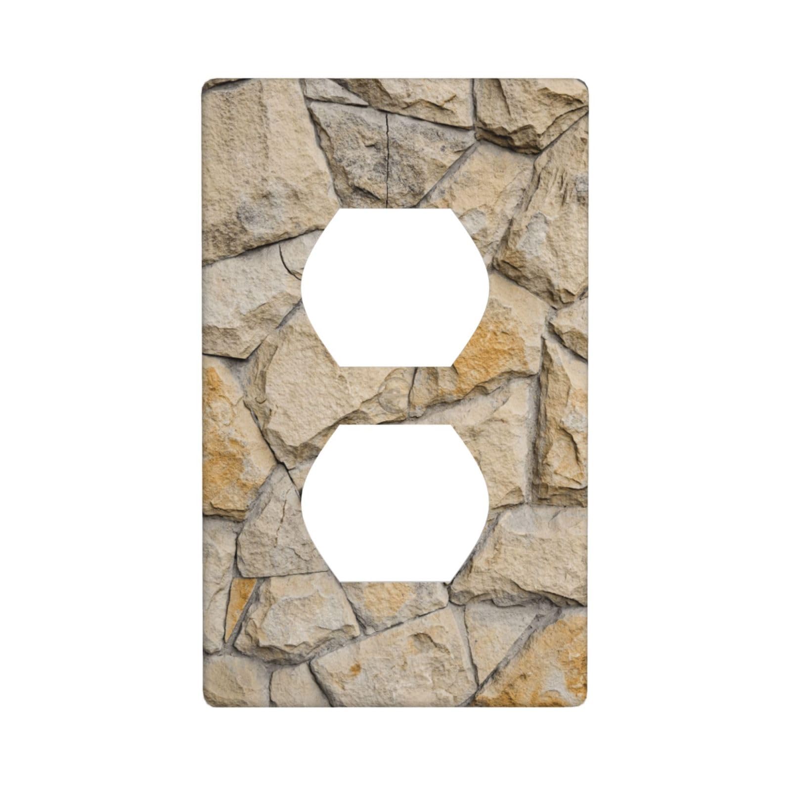 1 Gang Duplex Stone Wall Receptacle Wall Plate Decorative Outlet Covers Single Duplex Switchplate Covers Electrical Faceplate For Home Decor