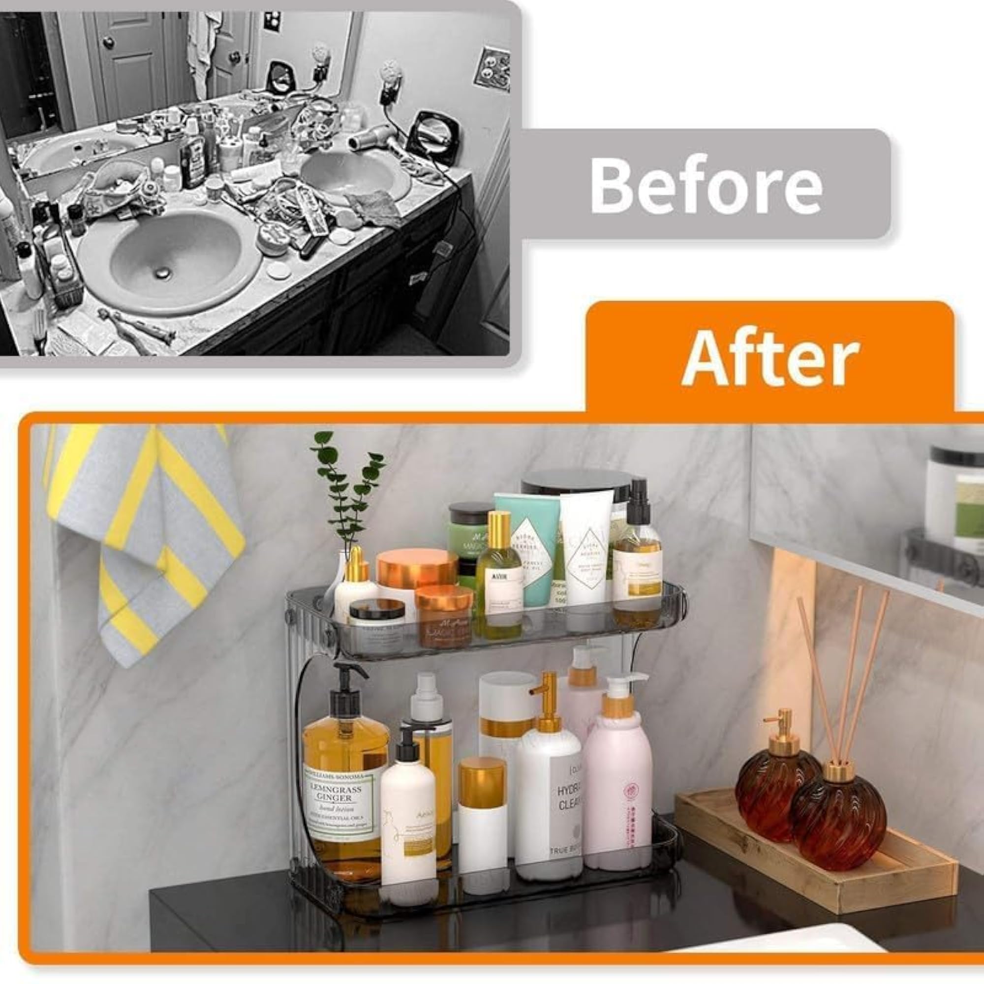 Transparent Makeup Storage Organizer for Brushes and Accessories