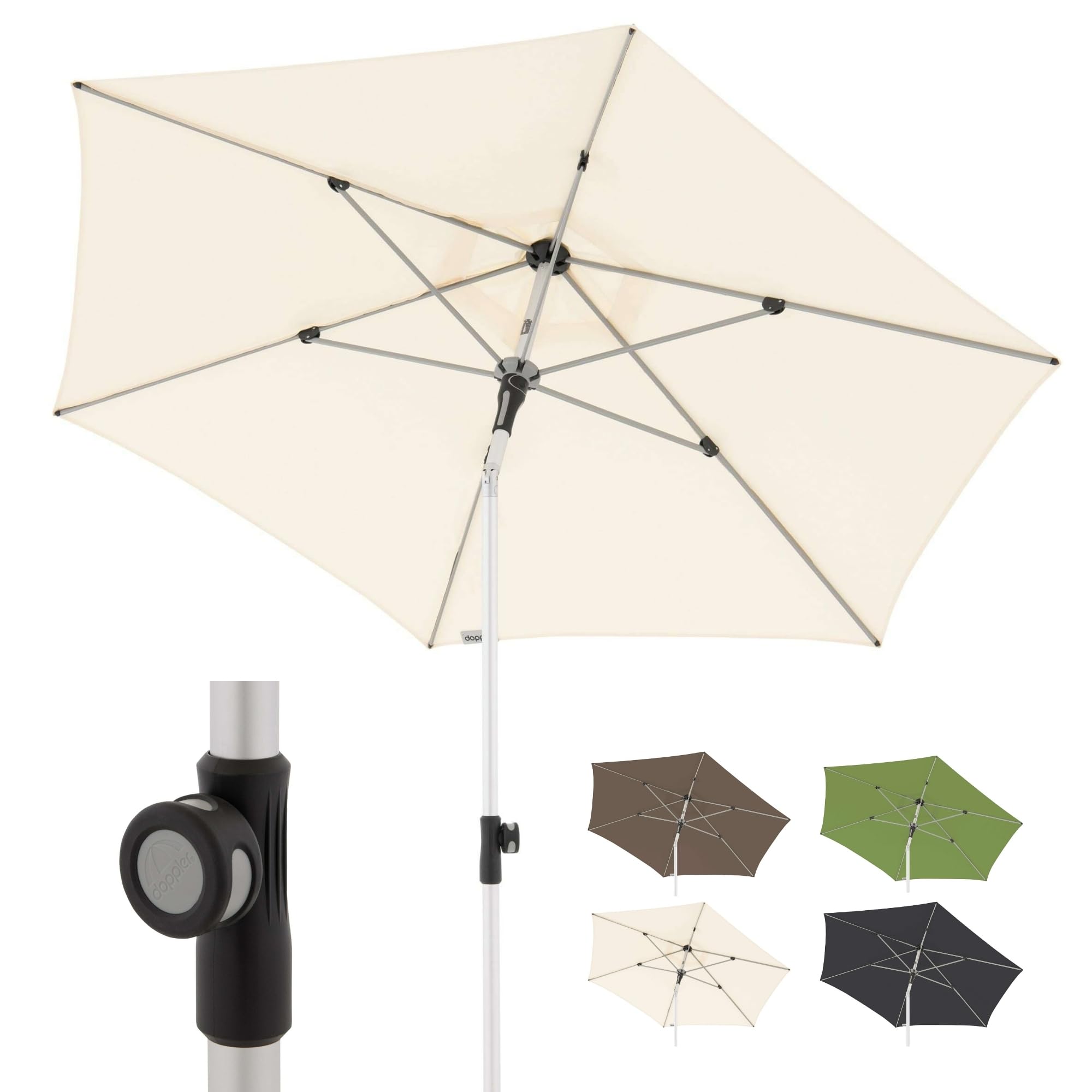 Push up Parasole I Regolabile Manualmente in Altezza Con Rotella I