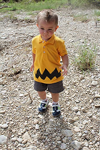 Retro New Charlie Halloween Costume Shirt Zig Zag Kids Boys Girls Peanuts Funny Brown Gift Polo T-Shirt Tshirt Teeshirt 18M 2T 3T 4T #TOP1