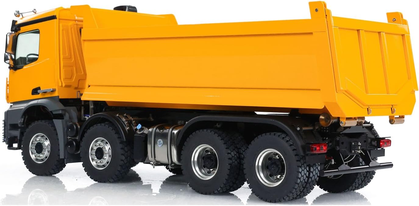 Kabolite 1/14 8X8 K3366 RC Hydraulic Tipper Car 2-Speed Transmission Radio Control Dumper Truck Model Light Sound System Motor Servo ESC